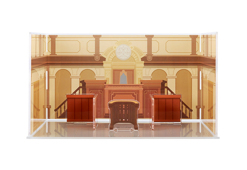 Acrylic Diorama Background Courtroom - Ace Attorney