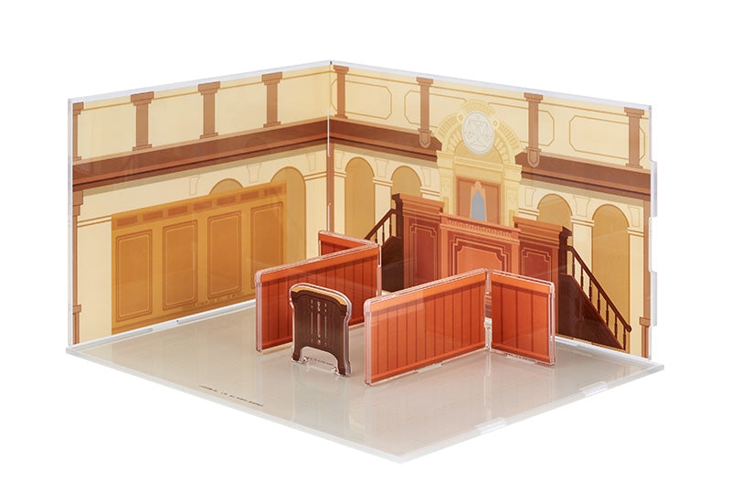 Acrylic Diorama Background Courtroom - Ace Attorney