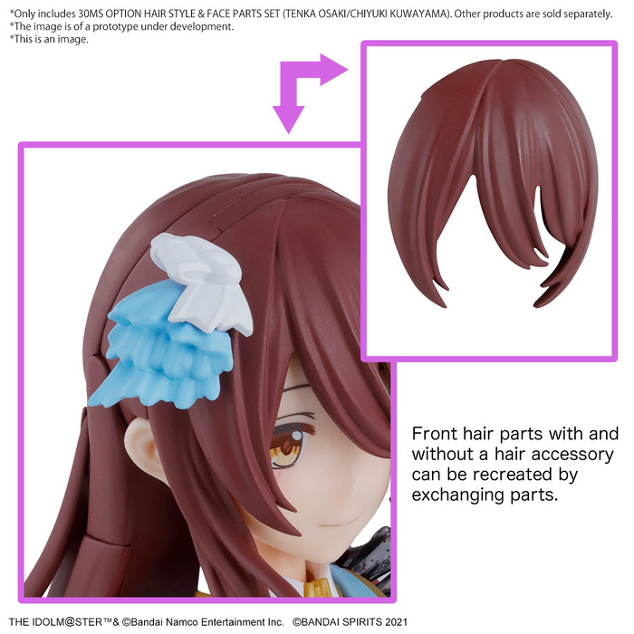 [ARRIVED][MAY 2024] 30MS Option Hair Style & Face Parts Set (Tenka Osaki & Chiyuki Kuwayama) - The Idolmaster