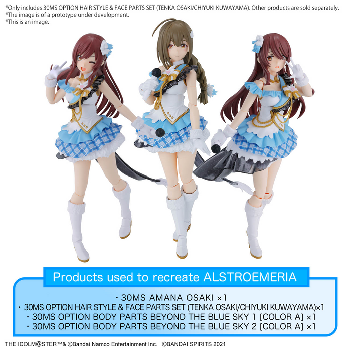 [ARRIVED][MAY 2024] 30MS Option Hair Style & Face Parts Set (Tenka Osaki & Chiyuki Kuwayama) - The Idolmaster