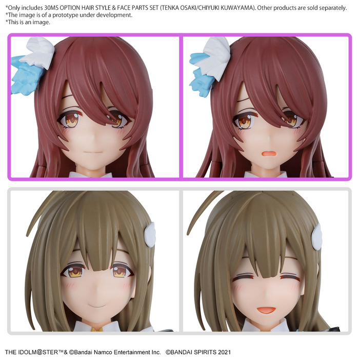 [ARRIVED][MAY 2024] 30MS Option Hair Style & Face Parts Set (Tenka Osaki & Chiyuki Kuwayama) - The Idolmaster