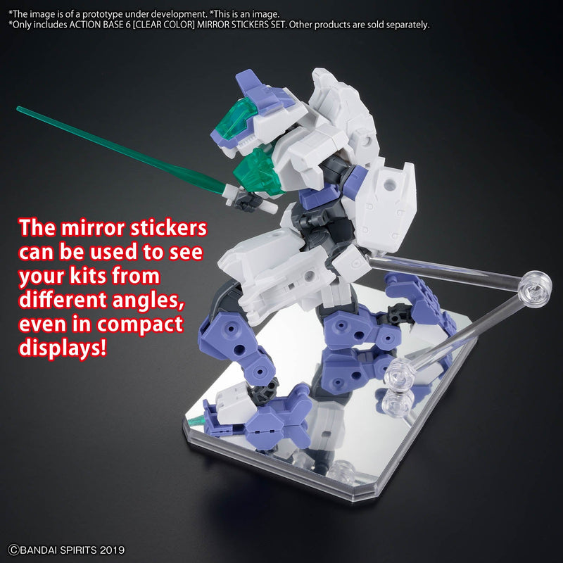 Action Base 6 (Clear Color) Mirror Stickers Set
