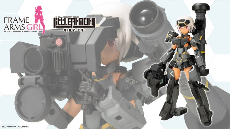 Gourai-Kai [Black] With FGM148 Type Anti-Tank Missile - Frame Arms Girl X Little Armory
