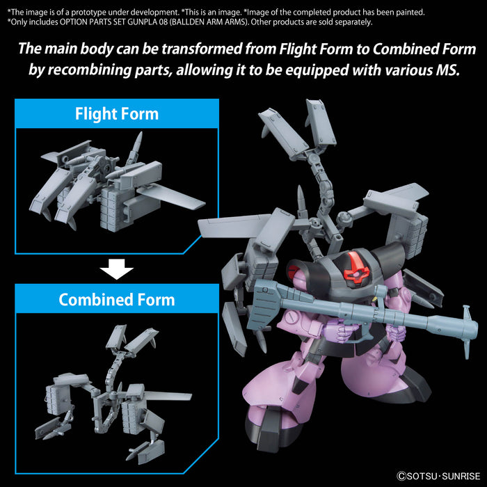 Option Parts Set Gunpla 08 (Ballden Arm Arms) 1/144