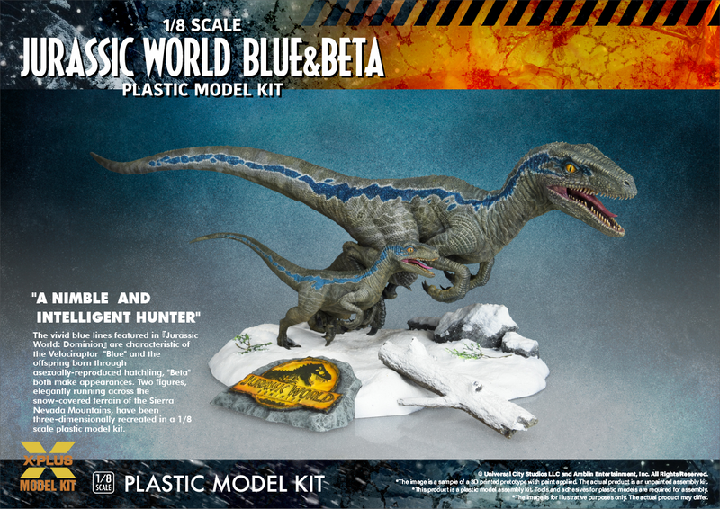 Plastic Kit - Verociraptor Blue & Beta - Jurassic World: Dominion 1/8