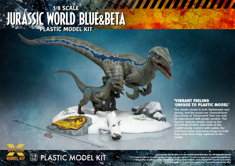 Plastic Kit - Verociraptor Blue & Beta - Jurassic World: Dominion 1/8