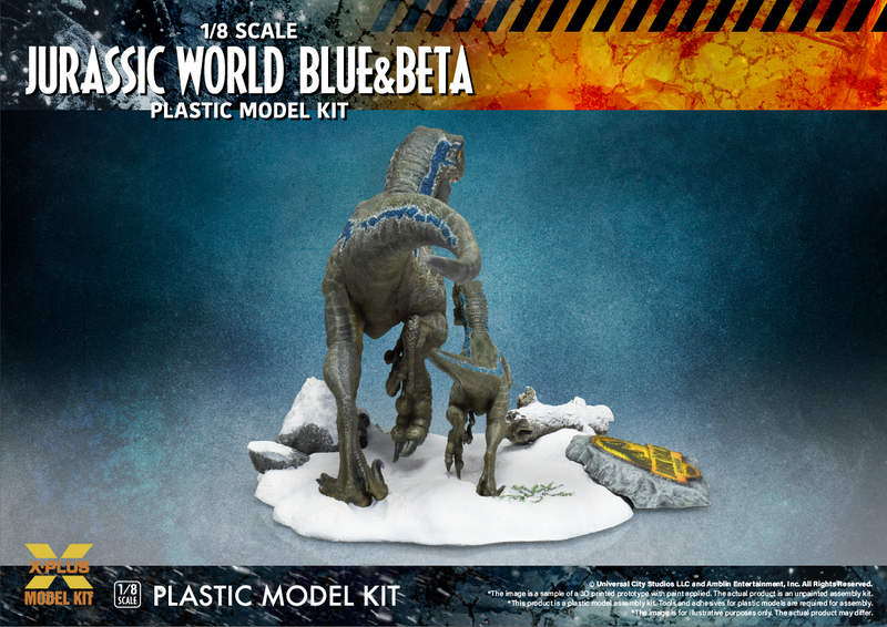 Plastic Kit - Verociraptor Blue & Beta - Jurassic World: Dominion 1/8