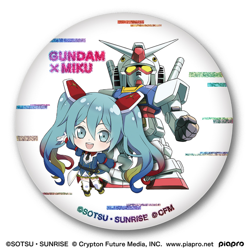 Shokugan - Gundam X Miku Memorial Can Badge Set