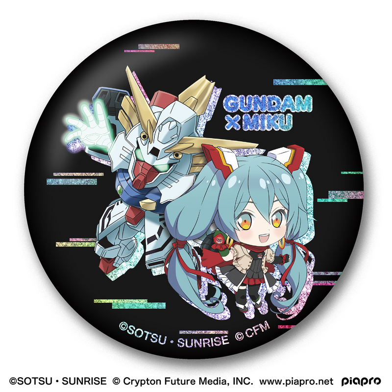 Shokugan - Gundam X Miku Memorial Can Badge Set