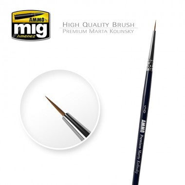 Premium Marta Kolinsky Round Brush, 5/0