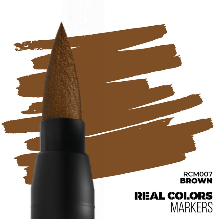 RCM007 Real Colors Markers - Brown