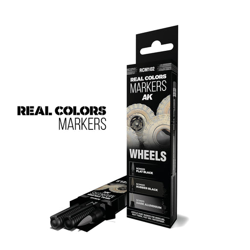 RCM102 Real Colors Markers - Wheels RC Markers Set (Pack Of 3)