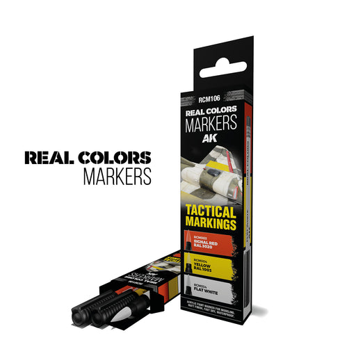 RCM106 Real Colors Markers - Tactical Markings Set (Pack Of 3)
