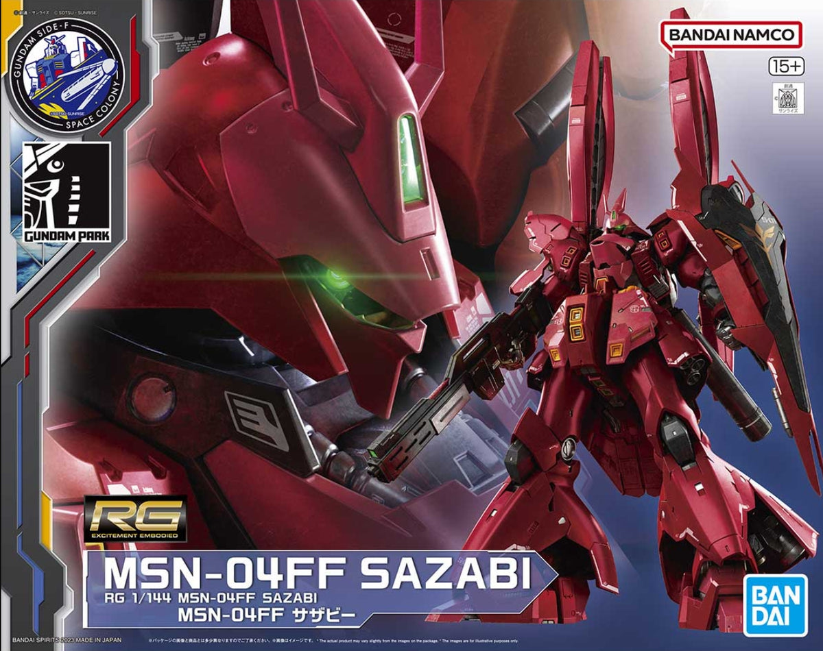 RG MSN-04FF Sazabi (Gundam Side-F Ver.) 1/144 — Panda Hobby