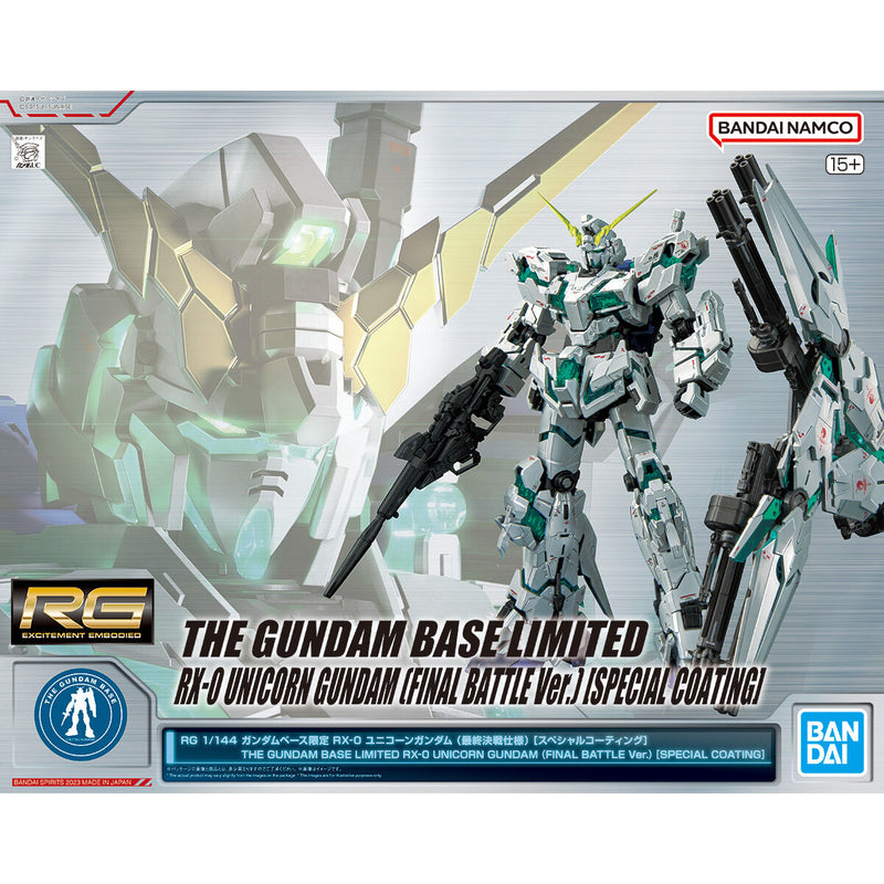 RG The Gundam Base Limited RX-0 Unicorn Gundam [Final Battle Ver.](Special Coating) 1/144