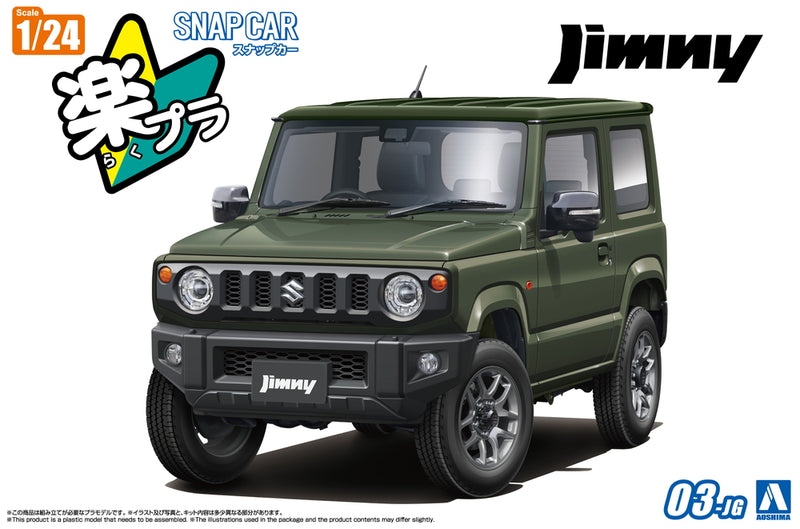 SNAP CAR #03-JG JB64 Jimny 2018 Jungle Green 1/24