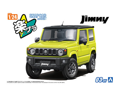 SNAP CAR #03-KY JB64 Jimny 2018 Kinetic Yellow 1/24