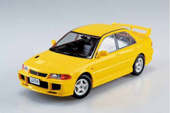 SNAP CAR #04-DY CE9A LANCER GSR Evolution III 1995 Dandelion Yellow 1/24