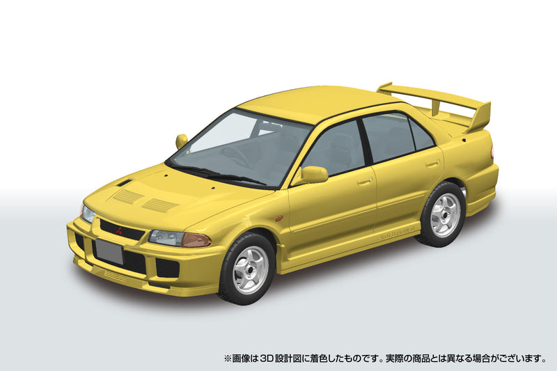 SNAP CAR #04-DY CE9A LANCER GSR Evolution III 1995 Dandelion Yellow 1/24