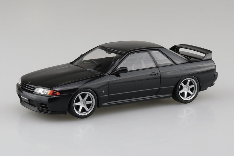 SNAP KIT #14CU-BP Nissan R32 Skyline GT-R Custom Wheel (Black Pearl Metallic) 1/32