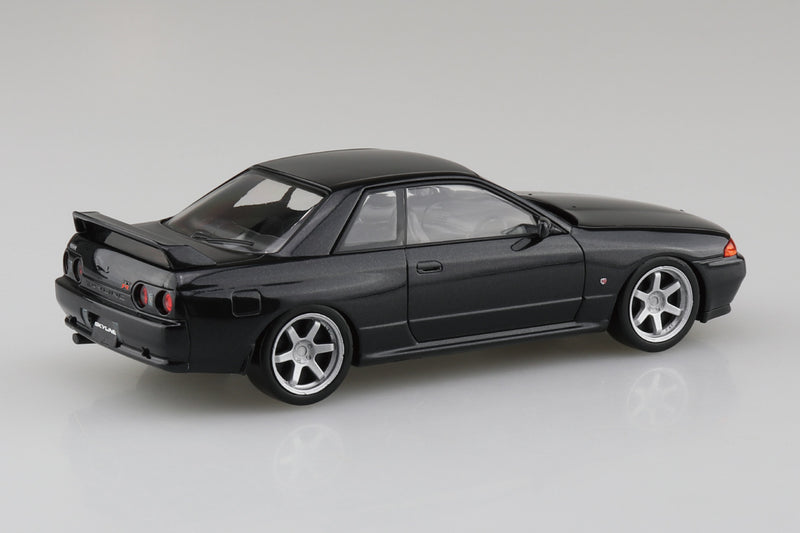 SNAP KIT #14CU-BP Nissan R32 Skyline GT-R Custom Wheel (Black Pearl Metallic) 1/32