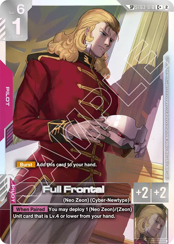 [ST03-010] Full Frontal (Freedom Ascension [GD05]) (Starter Deck 03: Zeon's Rush)