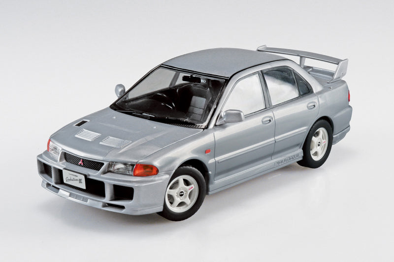 Snap Car 04-QS CE9A Lancer GSR Evolution III 1995 Queens Silver 1/24
