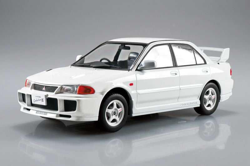 Snap Car 04-SW CE9A Lancer GSR Evolution III 1995 Scotia White 1/24