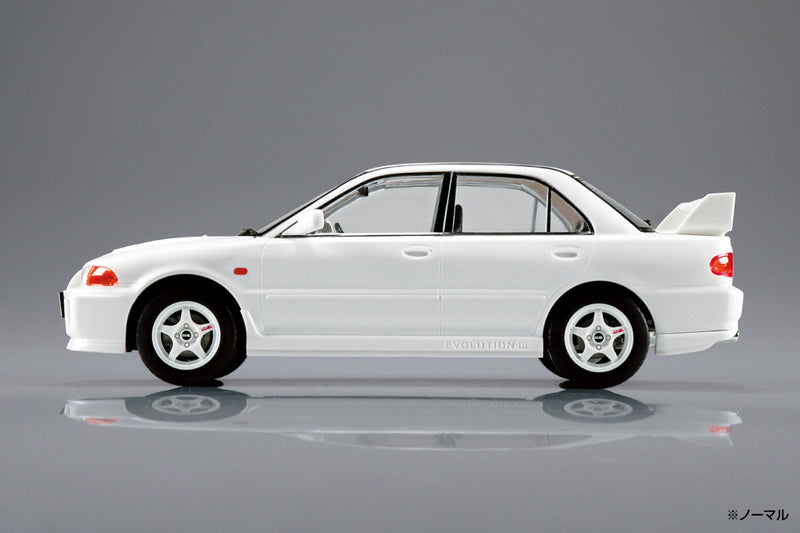 Snap Car 04-SW CE9A Lancer GSR Evolution III 1995 Scotia White 1/24