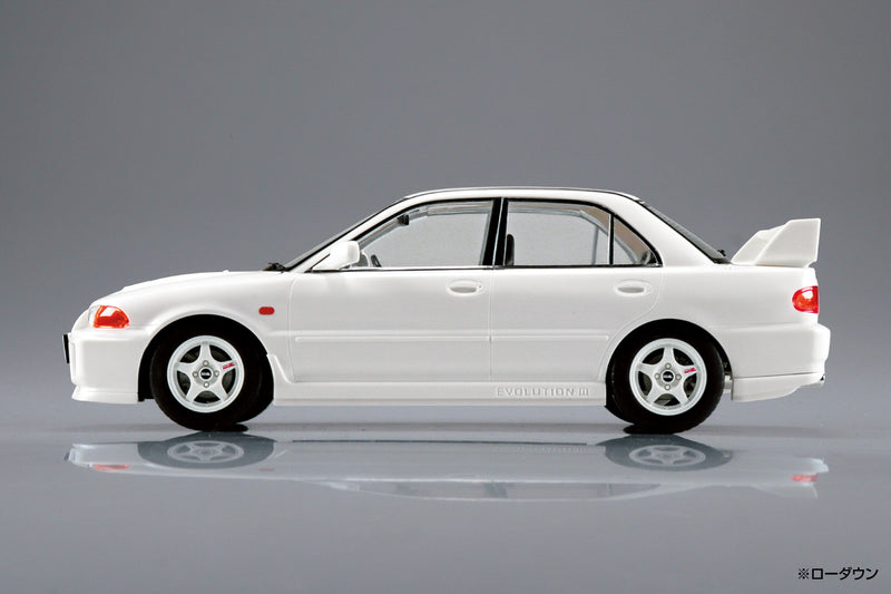 Snap Car 04-SW CE9A Lancer GSR Evolution III 1995 Scotia White 1/24