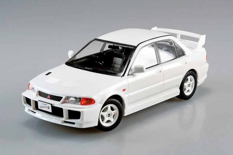 Snap Car 04-SW CE9A Lancer GSR Evolution III 1995 Scotia White 1/24