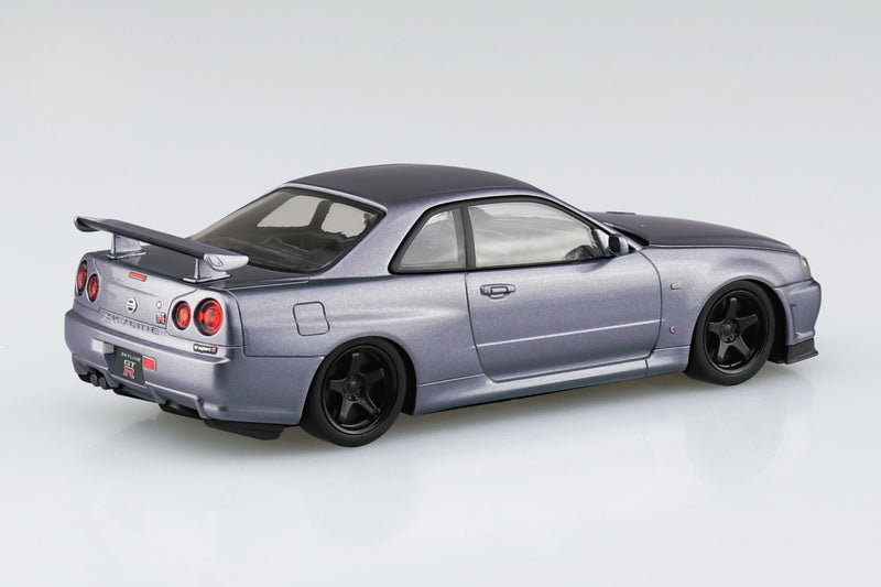 Snap Kit 12CU-AS Nissan R34 Skyline GT-R Custom Wheel (Athlete Silver) 1/32