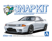 Snap Kit 14CU-CW Nissan R32 Skyline GT-R Custom Wheel (Crystal White) 1/32