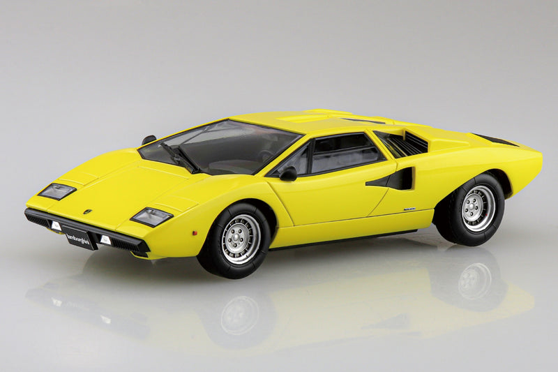 Snap Kit 20-B Lamborghini Countach LP400(Yellow) 1/32