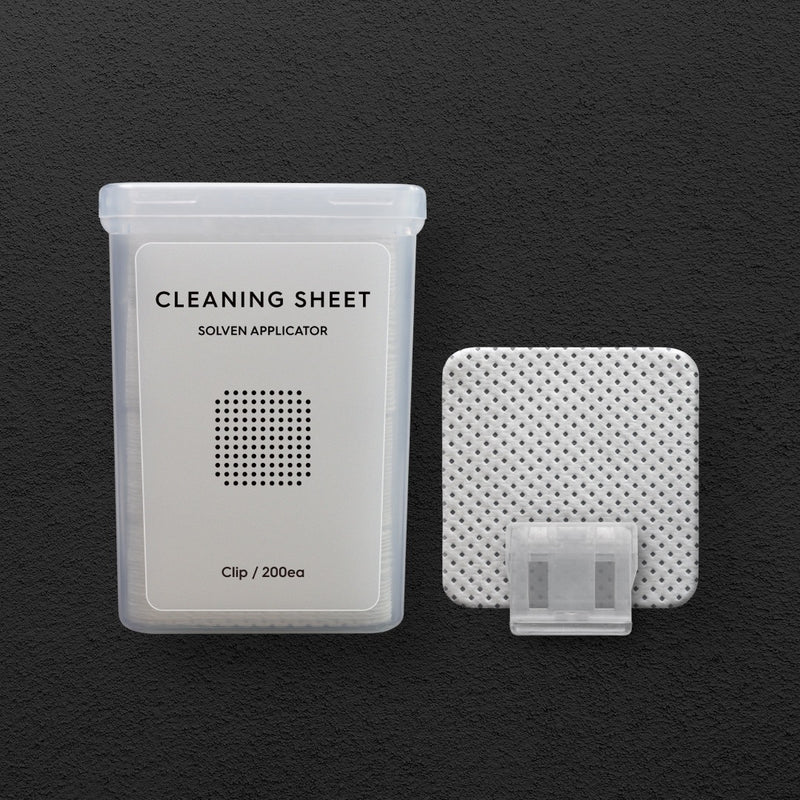Solven Cleaning Sheet (Pack Of 200 + Holding Clip)