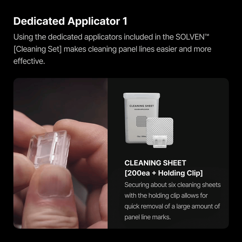 Solven Cleaning Sheet (Pack Of 200 + Holding Clip)