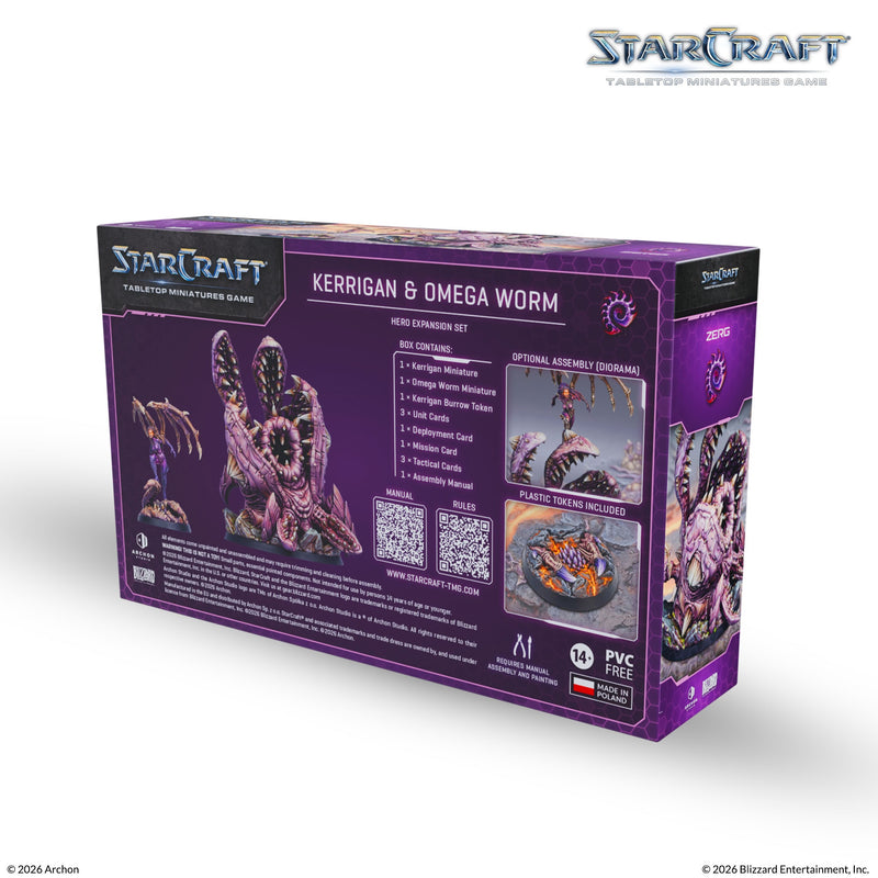 StarCraft - Zerg Kerrigan And Omega Worm