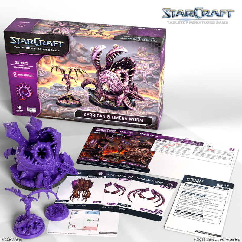 StarCraft - Zerg Kerrigan And Omega Worm