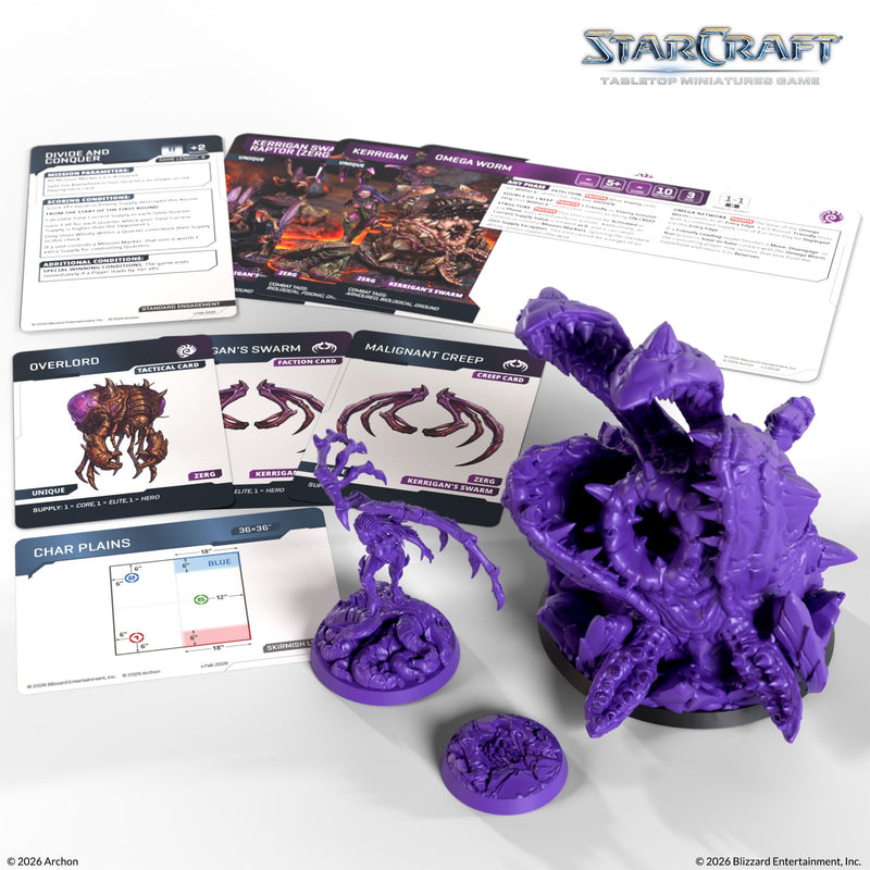 StarCraft - Zerg Kerrigan And Omega Worm