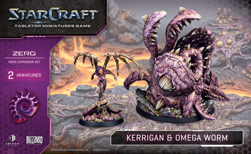 StarCraft - Zerg Kerrigan And Omega Worm