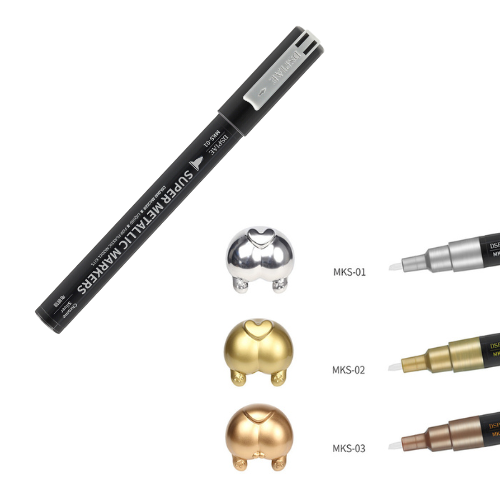 Super Metallic Color Markers MKS-01 - Chrome Silver