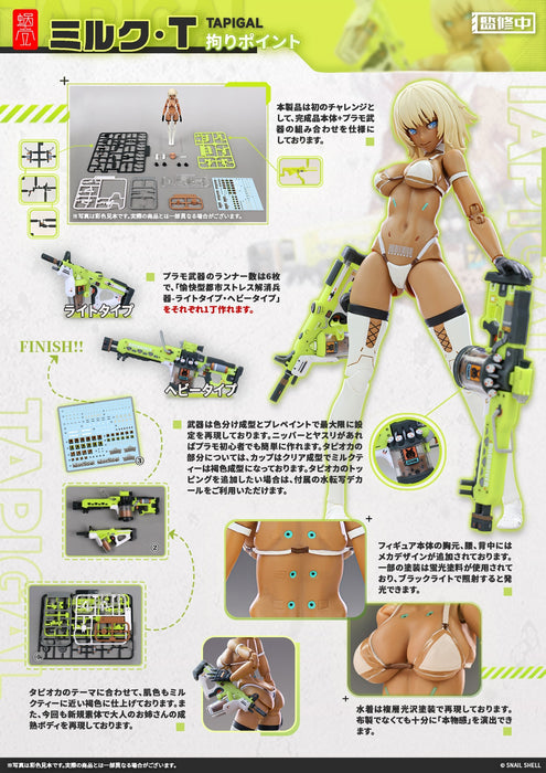 Tapigal Milk T Completed Action Figure & Assembly Kit 1/12