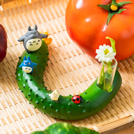 Totoro And Vegetable Single vase Cucumber - My Neighbor Totoro