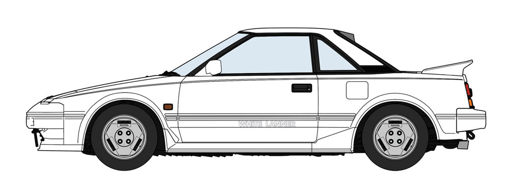 Toyota MR2 (AW11) Early Model White Runner 1/24