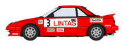 Toyota MR2 (AW11) Late Version 1986 Rally Sprint Winner 1/24