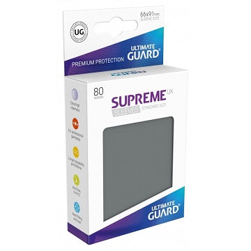 UG - Dark Grey Supreme UX Sleeves Standard Size (80 Count)