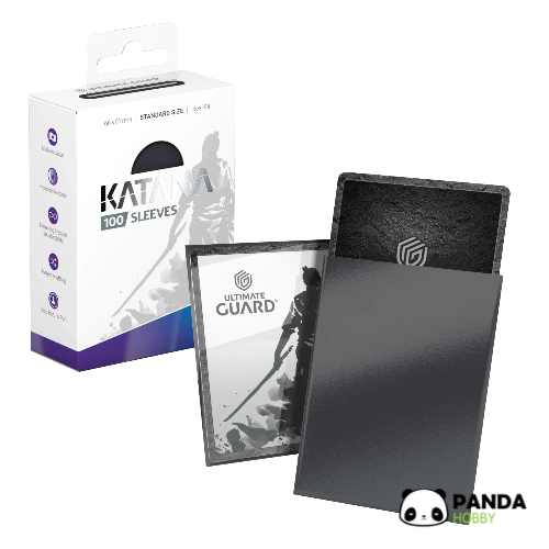 UG - Katana Sleeves Obsidian Shard (Dark Grey) - 100 Pack Standard Cards