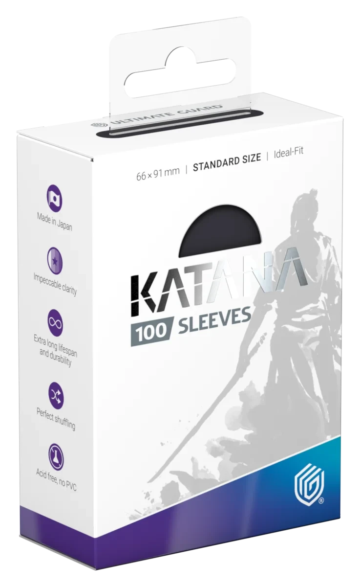 UG - Katana Sleeves Obsidian Shard (Dark Grey) - 100 Pack Standard Cards