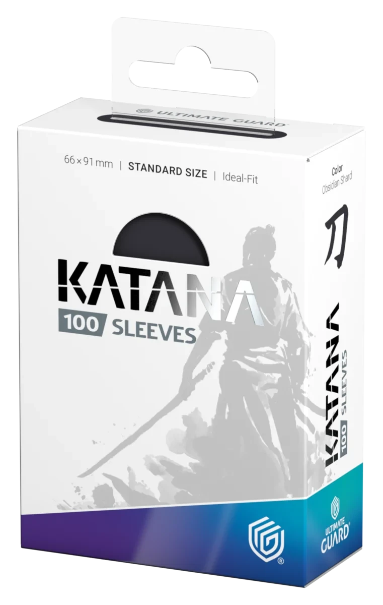 UG - Katana Sleeves Obsidian Shard (Dark Grey) - 100 Pack Standard Cards