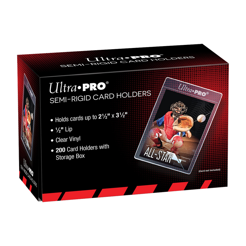 Ultra PRO - 1/2" Lip Semi-Rigid Card Holders (200 Count)